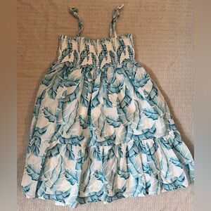 Janie and Jack Blue Leaf Print Casual Dress